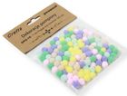 Penword, pompony, 1 cm, pastel, 120 szt.