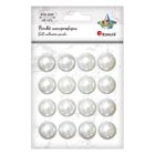 Perełki samoprzylepne, perłowe, 20 mm