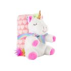 Perletti, Jednorożec Tiara, maskotka z kocem, różowy