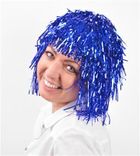 Peruka, disco, niebieska