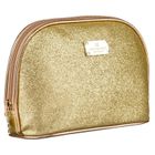 Peterson, kosmetyczka, 1-komorowa, brokatowa, złota