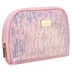 Peterson, kosmetyczka, 1-komorowa, cekinowa, różowa