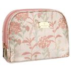 Peterson, kosmetyczka, 1-komorowa, tkanina syntetyczna, różowa z botanicznym wzorem