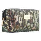 Peterson, kosmetyczka prostokątna, cekinowa, szara