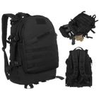 Peterson, plecak militarny, 3-komorowy, czarny