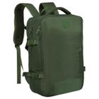 Peterson, plecak podróżny z miejscem na laptopa i portem USB, zielony