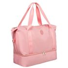 Peterson, torba weekendowa, z uchwytami, różowa