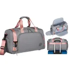 Peterson, torba weekendowo-podróżna, szaro-różowa