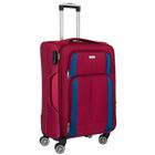 Peterson, walizka, wykonana z poliestru, średnia, czerwono-niebieska, 68 cm