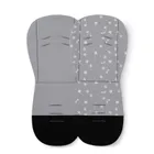 Petite&Mars, dwustronna wkładka do wózka, bawełniana, grey dragonfly