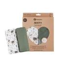 Petite&Mars, Misty, zestaw otulaczy z muślinu bambusowego, Liama Vibes, 120-120 cm, 2 szt.