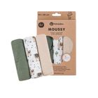 Petite&Mars, Moussy, zestaw pieluszek z muślinu bambusowego, Liama Vibes, 68-68 cm, 3 szt.