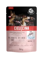 PetRepublic, karma mokra dla psa z cielęciną, saszetka pouch, 500g, 9 szt.