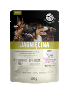 PetRepublic, karma mokra dla psa z jagnięciną, saszetka pouch, 500g, 9 szt.