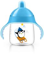 Philips Avent, Pingwinek, kubek bez rozlewania, niebieski, 12m+, 260 ml