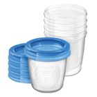 Philips Avent, Pojemniki na pokarm i pokrywki, 180 ml, 5 szt.