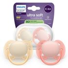 Philips Avent, Ultra Soft, smoczek ortodontyczny, 0-6 m, 2 szt.