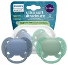 Philips Avent, Ultra Soft, smoczek uspokajający, 6-18m, 2 szt.