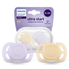 Philips Avent, Ultra Start, smoczek ortodontyczny, 0-2 m, 2 szt.