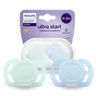 Philips Avent, Ultra Start, smoczek ortodontyczny, 0-2 m, 2 szt.