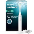 Philips Sonicare, 3100 Series, szczoteczka soniczna z czujnikiem nacisku, biała, HX4031/21