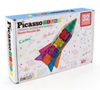 Picasso, Rakieta, klocki magnetyczne, 32 elementy
