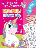 Piękne jednorożce. Koloruj i baw się. 50 tatuaży