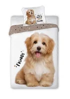 Piesek, 2-częściowy komplet pościeli bawełnianej, 140-200 cm