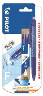 Pilot, Frixion Clicker, pióro kulkowe, niebieskie, 0.5 mm + 3 wkłady