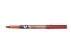 Pilot, V5, cienkopis, czerwony