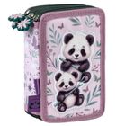Piórnik rozkładany, 3 komorowy, z wyposażeniem, Panda