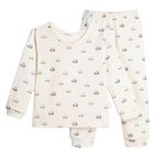 Piżama chłopięca, beżowa, Nicol