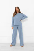 Piżama damska, niebieska, Ksara, Italian Fashion