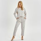 Piżama damska, szara, Adele, Taro