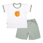 Piżama dziecięca, biało-zielona, Eevi