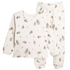 Piżama dziewczęca, beżowa, Nicol