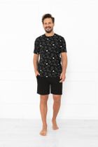 Piżama męska, czarna, Wito, Italian Fashion