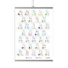 Plakat edukacyjny - alfabet litery polskie B2