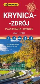 Plan miasta - Krynica-Zdrój 1:17 500