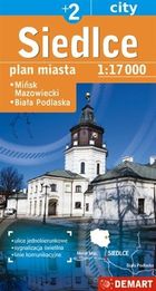 Plan miasta Siedlce +2 1:17 000