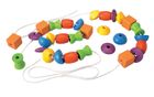 Plan Toys, Drewniana nawlekanka z figurami