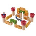 Plan Toys, Zamek rycerski, klocki drewniane