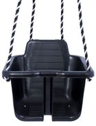 Plasto, huśtawka ze sznurkami, czarna, do 30 kg