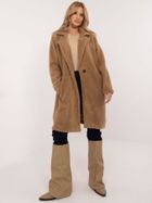 Płaszcz damski, beżowy, Italy Moda