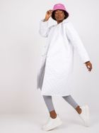 Płaszcz damski, biały, Ex Moda