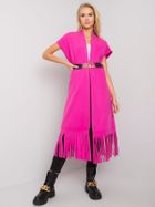 Płaszcz damski, różowy, Italy Moda