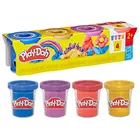Play-Doh, Kolory metaliczne, 4 tuby, zestaw kreatywny