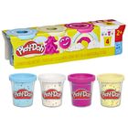 Play-Doh, Konfetti, 4 tuby, zestaw kreatywny