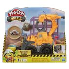 Play-Doh Wheels, Koparko-ładowarka, 3 tuby i akcesoria
