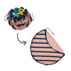 Play&Go, Outdoor, worek na zabawki i mata do zabawy, Mokka Strip, 140 cm